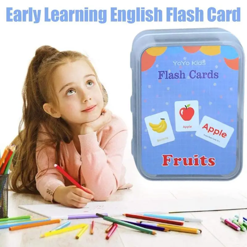  fruit animal body educational toys classroom aids montessori autism english words card thumb200