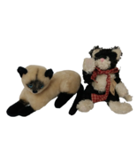 Boyd&#39;s Bear Mohair Cat Spiro T. Cattington 1998 And Dakin 1973 Cat Plush... - $28.04