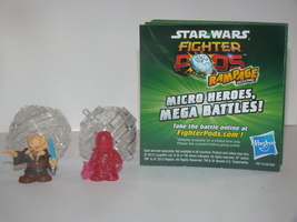 Star Wars - Fighter Pods - Rampage Battle Game - Plo Koon &amp; Halo Boba Fett - £9.65 GBP