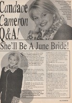 Candace Cameron teen magazine pinup clippings June bride All-Stars Full House - £1.99 GBP