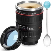 Stainless Steel Lens Mug With A Fun Photo Design, Perfect For Photographers, - £30.07 GBP