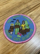 Vintage Girl Scouts Circle T 1985 Family Banquet Joshua Patch KG JD - £7.76 GBP