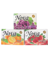 3 bars Royal Nova FRUITY SOAP Grape/Orange/Pomegranate  Extra Moisturizing - $17.48 CAD