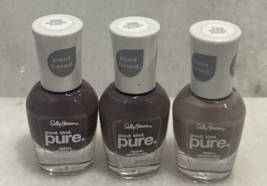 3 Sally Hansen Pure Vegan Nail Color Polish 150 Mother Earth, 350 Soothi... - $11.40