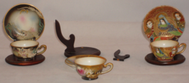 Occupied Japan Miniature Cups &amp; Saucers - Vintage Collectibles - £25.46 GBP