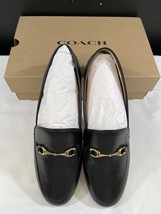 Coach Haley G31110 Women&#39;s Black Leather Loafers Size 9.5B SKU 6256 - $105.36