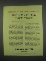 1949 Hoover Limited Ad - Looking back and looking forward - $18.49