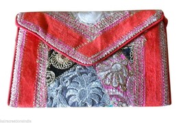 Women Bag Clutch Indian Handmade Handbag Embroidered Party Wear Purse - £27.96 GBP