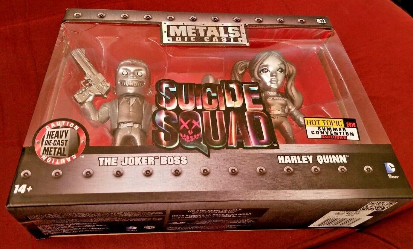 Metals Die Cast Suicide Squad JOKER HARLEY QUINN Hot Topic 2016 Summer Excl. #23 - $25.99