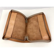 Brown Genuine Leather Bible Case Book Cover Zipper  - $23.39