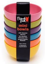 French Bull Assorted Colors Melamine 6 Piece 4&quot; Mini Bowl Set, NEW - £12.04 GBP