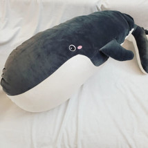 Gigantic Whale Big Hug Pillow Plushy (Dark Gray) - $42.00