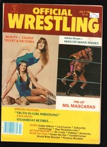 Official Wrestling 6/1984-Female wrestlers Velvet &amp; Victoria cover-Truth in G... - £59.57 GBP