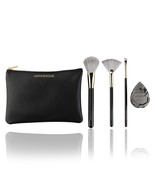Japonesque Radiance Brush &amp; Sponge Set With Vegan Cosmetic Case Loc B2 - $33.94 CAD