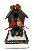 Hawthorne Village Cardinal Singing Birdhouse - Winter Birds/Seasonal Christmas - $26.25