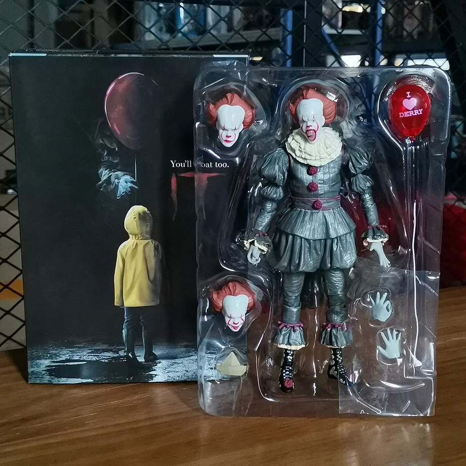 NECA The Clown Pennywise Horror Action Figure Figurine Collection Model Doll Toy - £22.33 GBP+