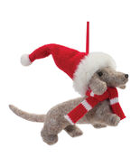 Dachshund with Santa Hat Ornament (Set of 12) - 915265 - €122,05 EUR