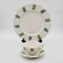 Royal Cauldon 3-piece Dinner Plate, Cup &amp; Saucer Set June Garden England... - $29.99