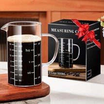 500ml glass measuring cup - with scale, V-shaped nozzle, handle - $167.74 MXN