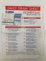 1994 Daily Draw Sheet Program USTA Open Men&#39;s Single Championship - £7.45 GBP