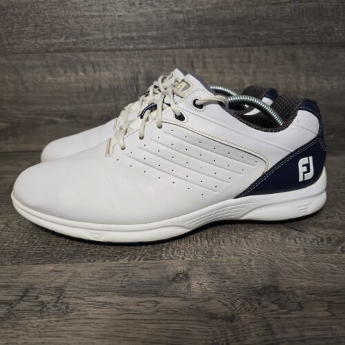 Footjoy ARC SL Men's White Blue Spikeless Golf Shoes Size 11 - £27.86 GBP
