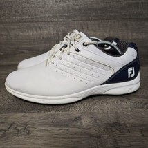 Footjoy ARC SL Men&#39;s White Blue Spikeless Golf Shoes Size 11 - $34.87