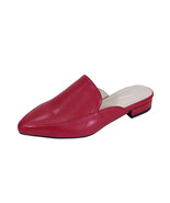  PEERAGE Maggie Women Wide Width Low Heel Pointed Toe Leather Mule Shoes  - $49.95