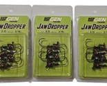 Lot of Three  1st Gen Fishing JAW316 3/0-01 Jaw Dropper 3/16Oz 3/0 Grn P... - $24.74