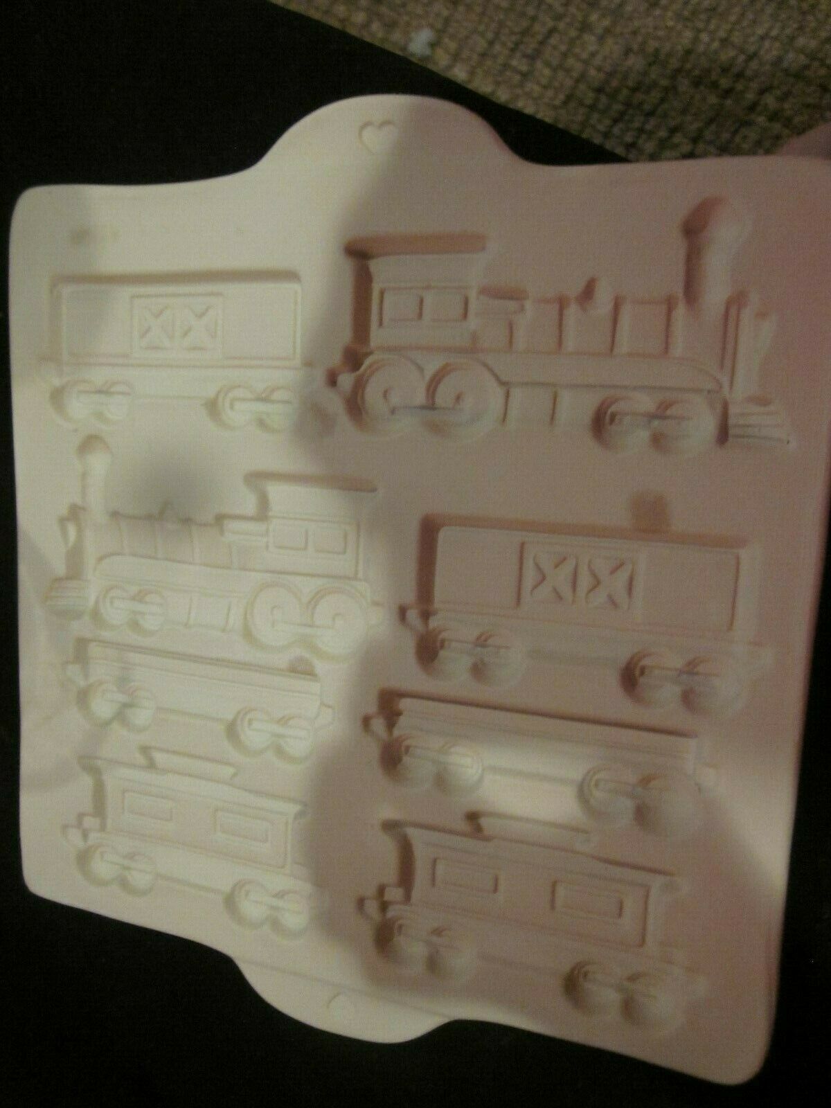 Pampered Chef Stoneware Gingerbread Hometown Family Heritage 1998 Train Mold - $29.99