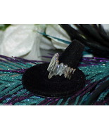 Vintage Sterling Silver Artisan Wide Zig Zag Band Ring Sz 8 5.8Gr Brutalist - $122.23 CAD
