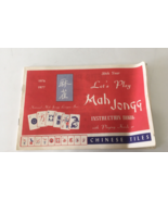 Vintage national Mah Jongg league 39th year let s play instruction book - $19.75