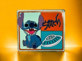Disney Lilo And Stitch Collectible Trading Pin Stitch Spaceship Square  - $10.28