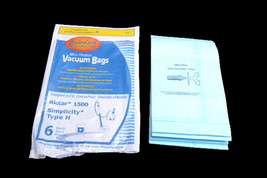 Riccar Simplicity style H vacuum Bags 6 pack  Micro  Filtered - $9.00