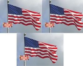 3-USA United States Of America Us 3x5 Ft Super-Poly Indoor/Outdoor Flag Banner - £17.91 GBP