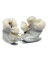 Build-a-Bear Plush Toy Ice Skates With Trim &amp; Pom Poms - $143.57 MXN