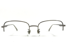 Gucci Eyeglasses Frames GG0868OA 003 Ruthenium Silver Square Half Rim 53... - £53.36 GBP