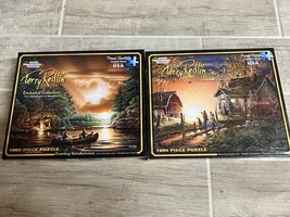 White Mountain Jigsaw Puzzles Lot Of 2 Terry Redlin 1000 pc Puzzle Morni... - $36.05