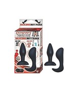 Dom. Sub. Coll Silicone Butt Plugs (Blk) - $20.04