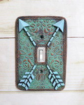Indian Turquoise Crossed Arrows Friendship Wall Single Toggle Switch Plates Set - £20.04 GBP