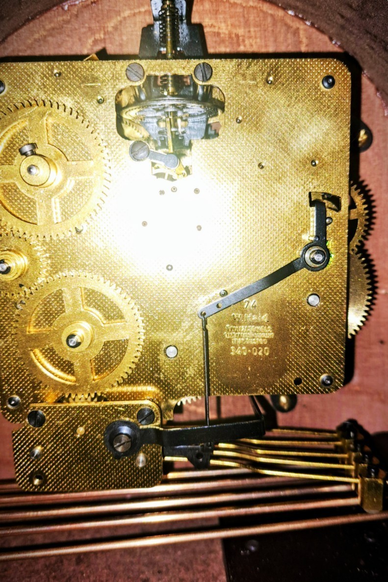 Haid Mantle Westminster Clock by Franz-Hermle 320-040 Movement Item image 6