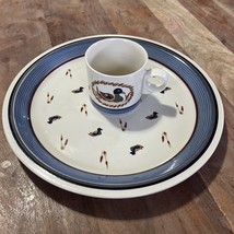 Vintage Epoch L American Decoy Dinner Plates (Ducks) 10” Plate &amp; Coffee Mug - $266.51 MXN