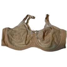 Wacoal 42D Beige Sheer Floral Lace Underwire Bra Full Coverage Unlined L... - $16.99