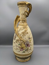 Large 1890s Antique Austria TURN-TEPLITZ-Bohemia RStK Porcelain Vase 13&quot; Marked - £157.24 GBP