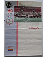 OTTAWA ROUGH RIDERS 1990 POSTER 19*13 INCH VINTAGE CFL Grey Cup Autograph  - £38.95 GBP