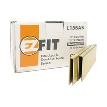 EZ Fit 1/4&quot; x 1-1/4&quot; Narrow Crown Staples (5000 Pack) - £31.46 GBP