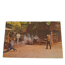 Postcard Silver Dollar City Of The Ozarks Gun Fight Branson MO Chrome Unposted - £5.40 GBP