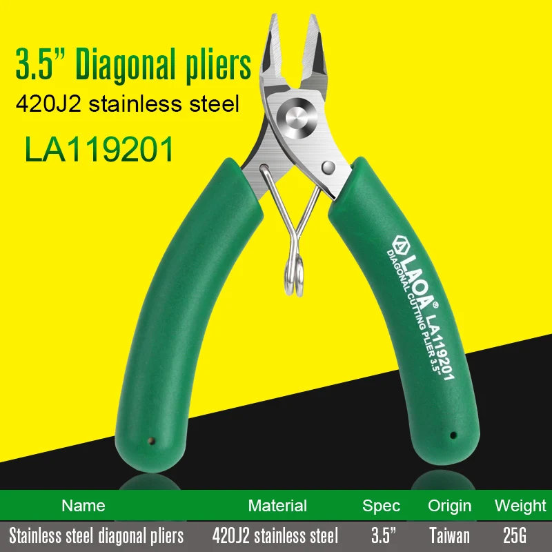 LAOA Stainless Steel Electronic Pliers Mini Diagonal Pliers Long Nose Pl... - $5,340.53 MXN
