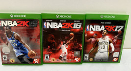 NBA 2K 15 16 17 Microsoft Xbox One Lot Of 3 Games - $14.80