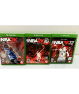 NBA 2K 15 16 17 Microsoft Xbox One Lot Of 3 Games - £11.69 GBP