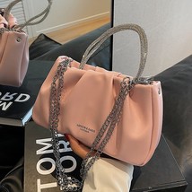 Women Summer Cloud Bag Soft  Chain Crossbody Bag Sequined Ladies  Handbag Daily  - £79.40 GBP
